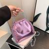 Популярная в этом году сумка 2025 новая корейская версия модная плиссированная нишевая сумка на плечо женская цепочка кроссбоди сумка-ведро тренд