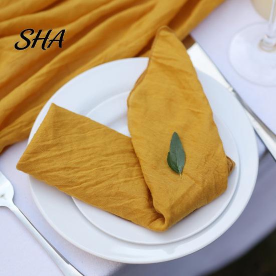 No Loose Edges Napkins Rustic Cloth Napkin, Solid Color Cotton 18 x Inch Washable Soft Durable Dinner Napkin for Home Wedding Bridal Shower Baby Table