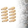 10 Pcs 1/4inch NPT Brass Male Air Hose Quick-Connect Adapter Air Tool Compressor Fitting Male Brass Plug Connector