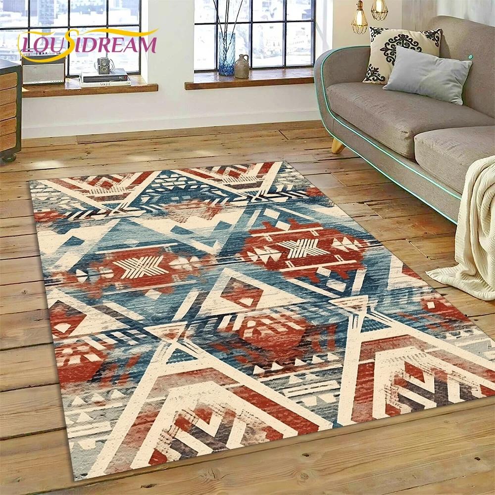 Последний скандинавский турецкий ковер в стиле Богемия Кельт для гостиной, спальни, домашнего декора, напольный коврик, нескользящее украшение для дивана, коврик для двери
