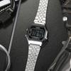 Casio Стандартная серия, маленькие серебристые часы, ретро ЖК-дисплей для бизнеса, кварцевый механизм, ремешок из нержавеющей стали, японский и корейский LA680WA-1B-INTERNATIONAL