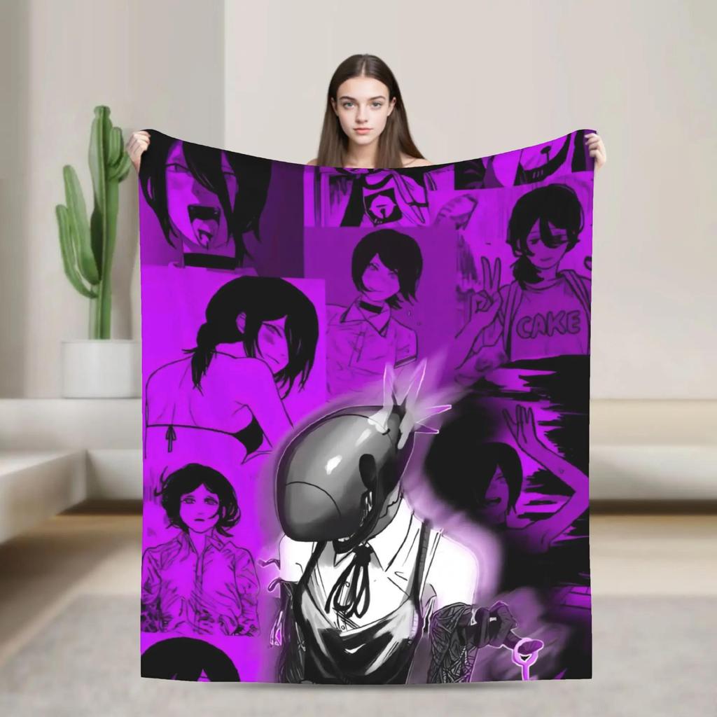 Kobeni Higashiyama Chainsaw Man Anime Blanket Super Soft Warm Fleece Throw for Bed Sofa Outdoor Perfect for Winter Students Gif