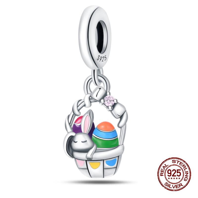 Новые 925 стерлингового серебра духи светящиеся яичные скорлупы подвески бусины подходят 925 оригинальный браслет DIY изысканные украшения на день рождения подарки