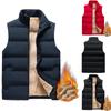 Большой размер осенне-зимний бархатный жилет мужской однотонный жилет на молнии куртка мужской утолщенный теплый однотонный жилет из овечьего бархата