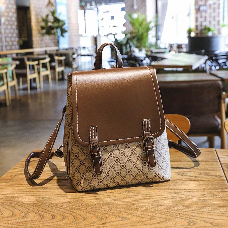 Рюкзак женский модный легкий в использовании большой емкости с принтом противоугонный дорожный рюкзак школьный