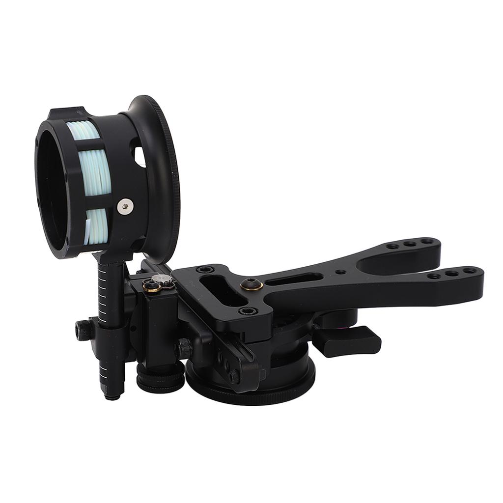 Прицел для стрельбы из лука из алюминиевого сплава, 1-контактный комбинированный прицел для лука с адаптером для тренировок с луком, черный