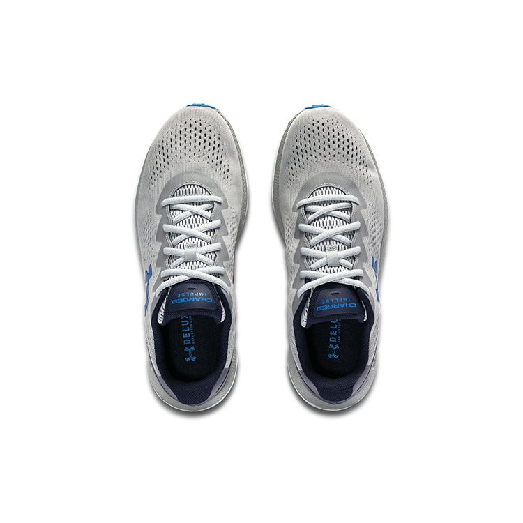 Under Armour Заряженная Удобная Ткань Низкие Повседневные Кроссовки для Бега Мужские Кроссовки Серые 3024136-109