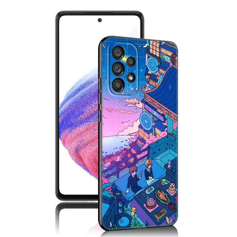 Арт Пиксельная Эстетика Чехол для Телефона Для Samsung A04 A21 A30 A50 A52 S A13 A14 A22 A23 A32 A53 A73 5G A11 A12 A31 A33 A51 A70 A71 A72