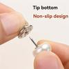 5pcs Imitation Pearl Plastic Snap Button  No Sewing Adjustable Buckle Ring Shirt Decoration  Clothing and Coat Fixing Button