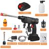 2000MAH Portable Cordless Water Jet Car Wash High Pressure Cleaner Spray Water Jet Gun Machine