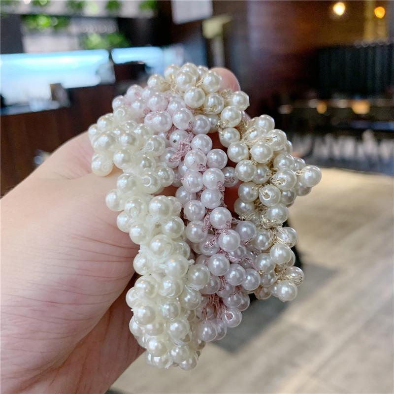 Резинка для волос, с имитацией жемчуга. В наборе 2шт