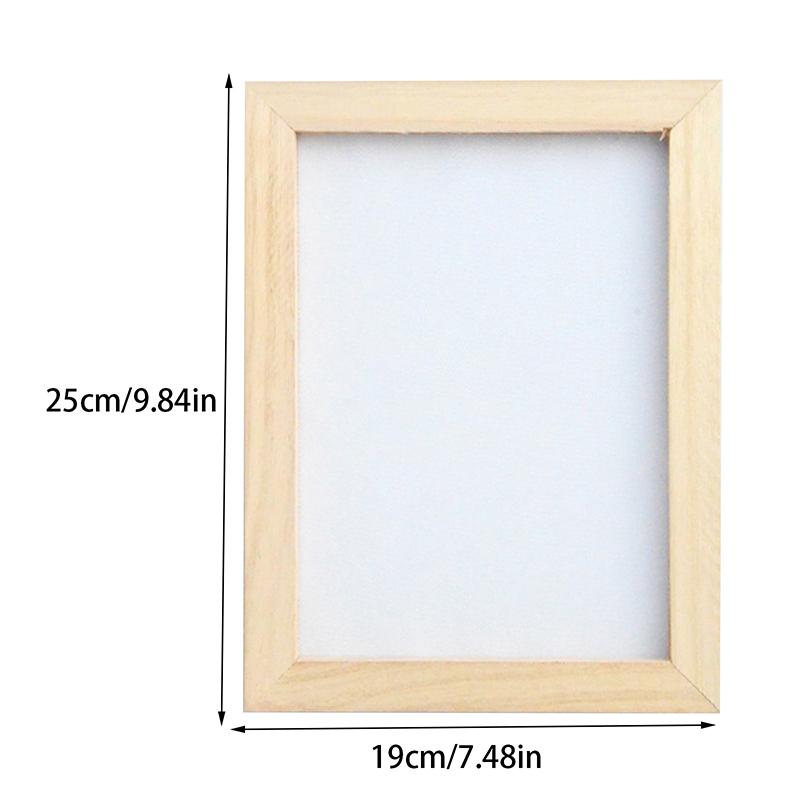 Paper Making Frame Screen Diy Wood Paper Making Papermaking Mould Crafts Handcraft Paper Recycling Tool Wooden Multi-Size
