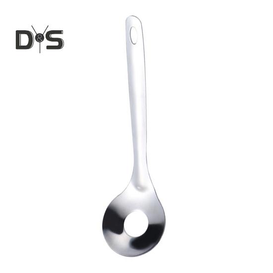 Нержавеющая сталь, антипригарная ложка для фрикаделек, устойчивая к падению портативная полая гладкая ложка для приготовления
