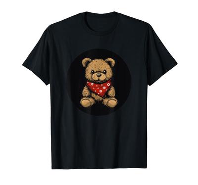 Футболка Retro Rockabilly Teddy Bear Rebel