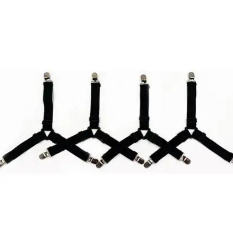 4 шт. держатели для простыней, гаджеты для органайзера простыней, зажимы для чехла матраса для дома, эластичные ремни, регулируемые зажимы