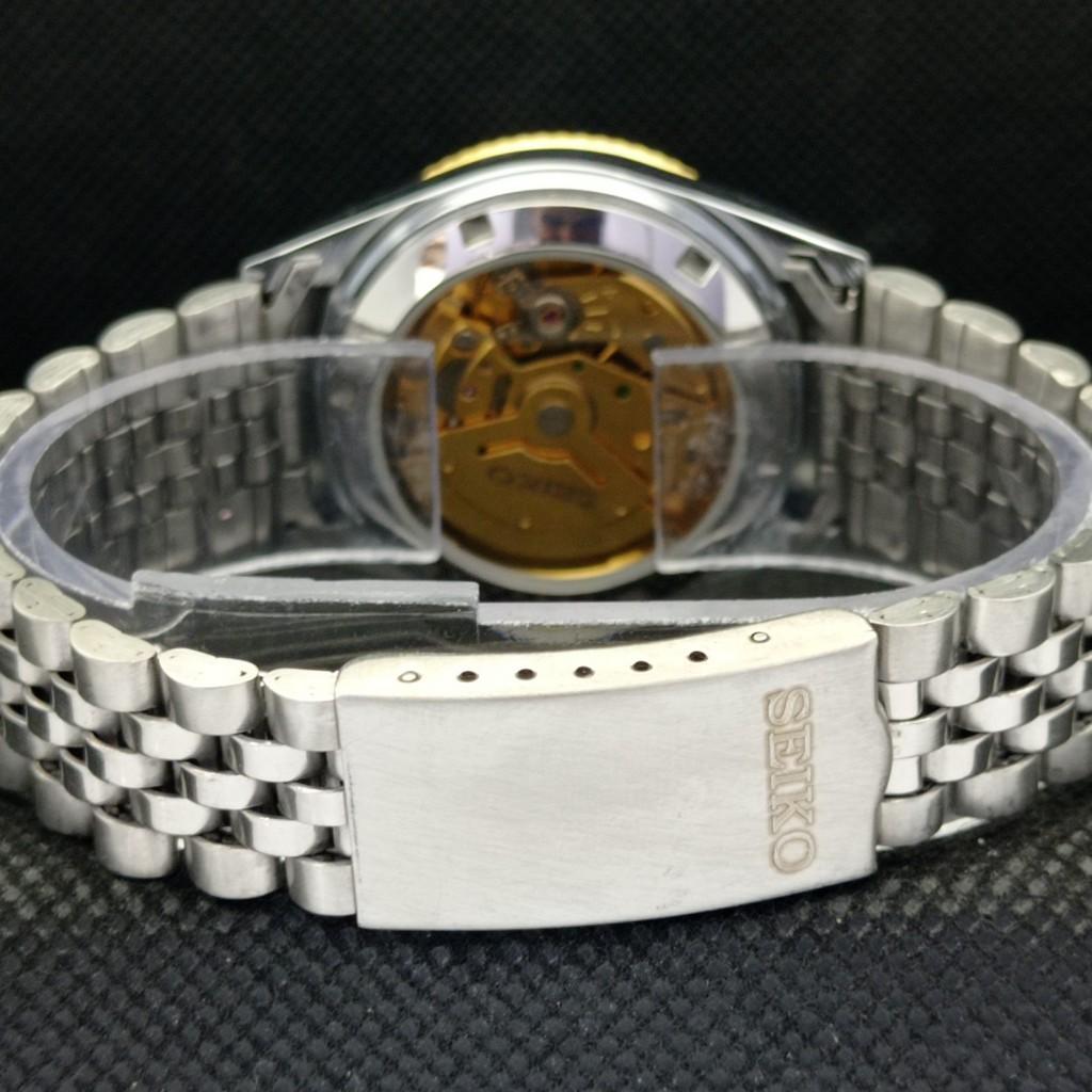 ВОССТАНОВЛЕННЫЕ ВИНТАЖНЫЕ МУЖСКИЕ ЧАСЫ SEIKO 5 AUTOMATIC JAPAN С ЗОЛОТЫМ МЕХАНИЗМОМ a305194-9