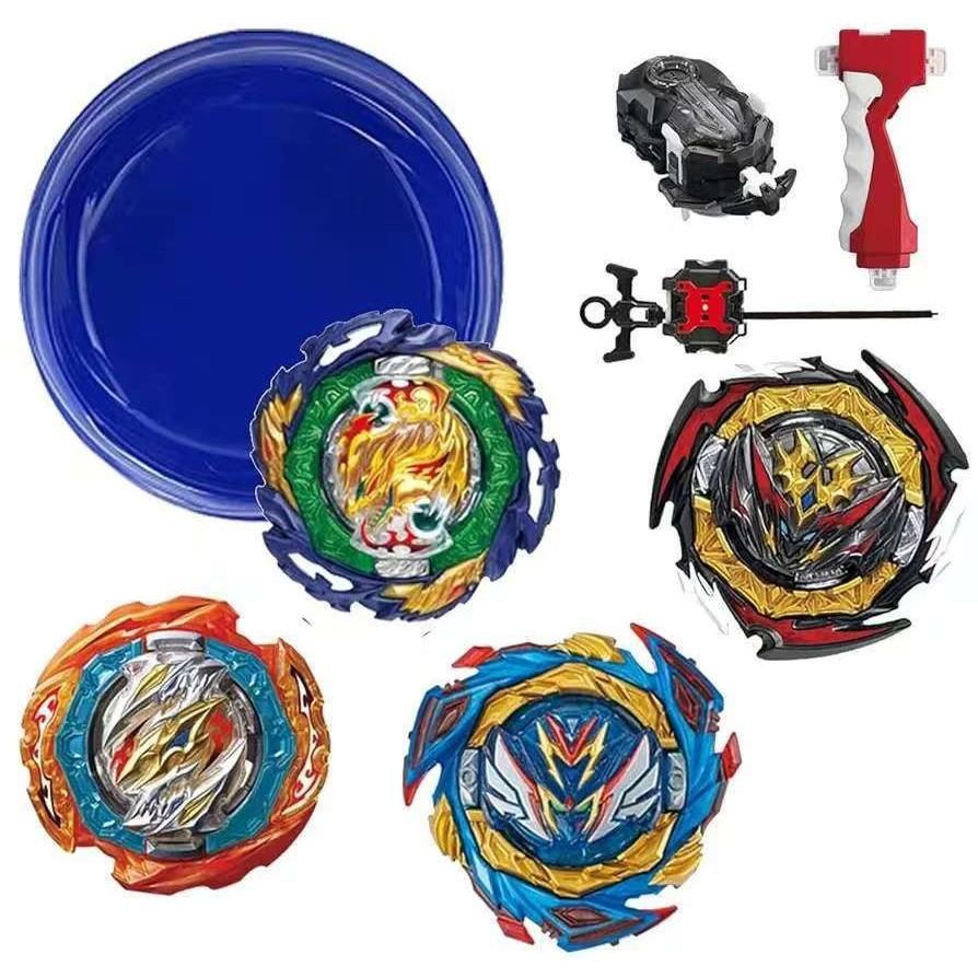 Hit Battle Toy for Kids - Hurricane CX Burst Beyblade Set, Complete with Attack Battle Plate and Launcher