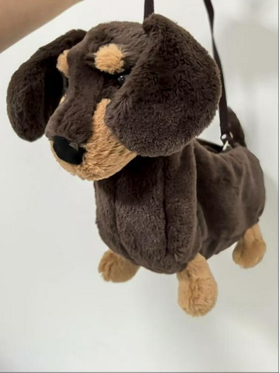 Мягкая игрушка Jellycat Такса Сумка через плечо - Милая сумка через плечо для девочек