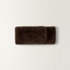 NOTHING WRITTEN Moi Fur Scarf (Brown)