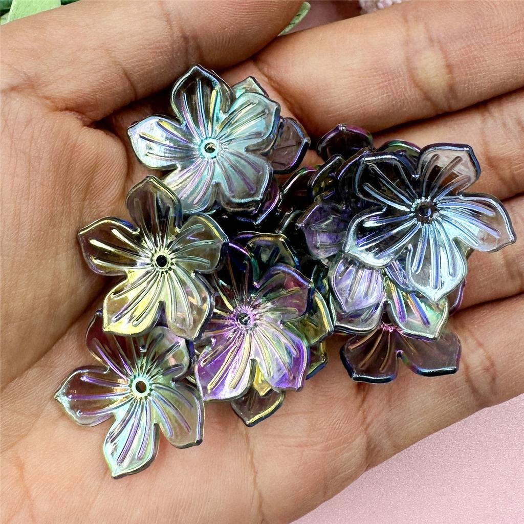 Высокое качество для изготовления ювелирных изделий 22,8 мм DIY акриловые бусины ручной работы в форме цветка солнца 20 шт браслет ожерелье свободные разделительные бусины