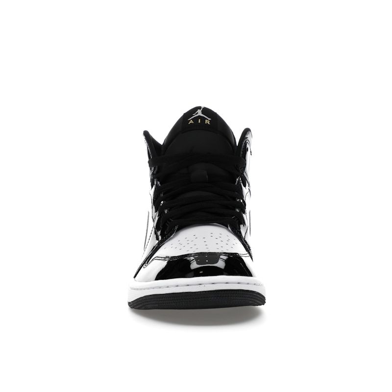 Air Jordan 1 Mid SE Black White Metallic Silver Men Sneakers Metallic-Gold HV0789-010