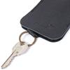 Spacious Key Holder SHVIGEL Key Wallet 15313 Made of Genuine Leather Black