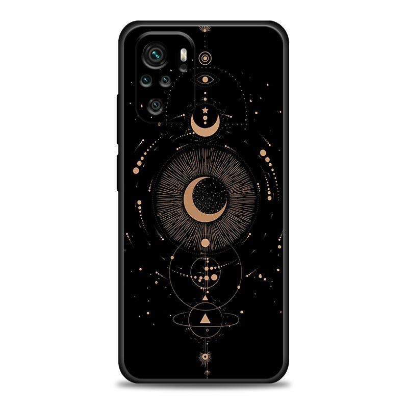 Чехол для телефона для Xiaomi Redmi Note 11 10 8 Pro 9S 8A 10S 11S Мягкий чехол Луна ведьм Таро Загадочный тотем Для Redmi Note 8Pro 10Pro