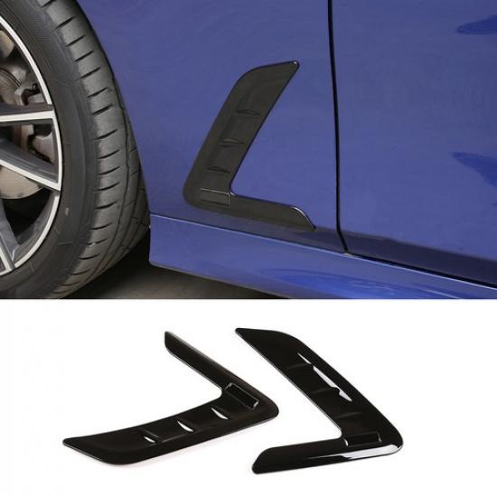 ABS Black Car Side Air Fender Vent Trim For BMW 3 Series -