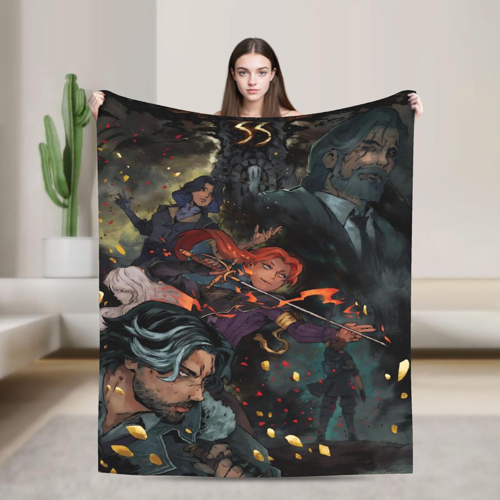 Esquie Clair Obscur Expedition 33 Game Blanket Plush Awesome Breathable Throw Blanket for Bed Sofa All Season