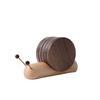 Walnut Wooden Tea Cup Mat Heat Resistant Tea Tray Cute Table Insulation Pad  Household