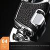 360 Degrees Leather Key Chain Rotatable Key Holder Rings Buckle Car Keyring  Christmas Gift