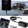 Многофункциональный адаптер питания для зарядки мотоцикла с USB A, USB C и выдвижным кабелем для зарядки нескольких устройств
