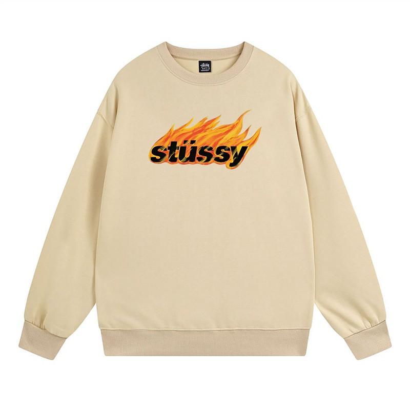 Свитшот Stu Streetwear Tour Edition с принтом букв, круглый вырез, мужской, свободный крой, хлопок, для повседневной носки