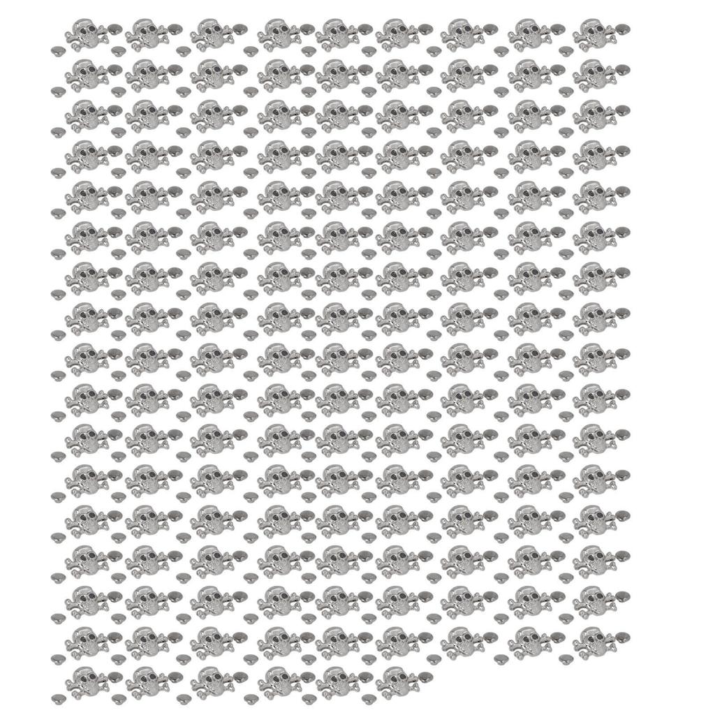 150 комплектов DIY заклепок-черепов в готическом стиле, нержавеющие, изысканные, тонкие, для кожаных изделий, украшения для