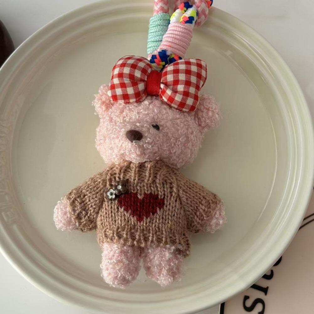 Милый мультяшный кролик кулон мягкий чучела животных брелок для женщин леди девушка