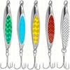 Essential Anglers Lure Set  Versatile Metal Baits for Saltwater Freshwater Fishing Bait Treble Hook Design