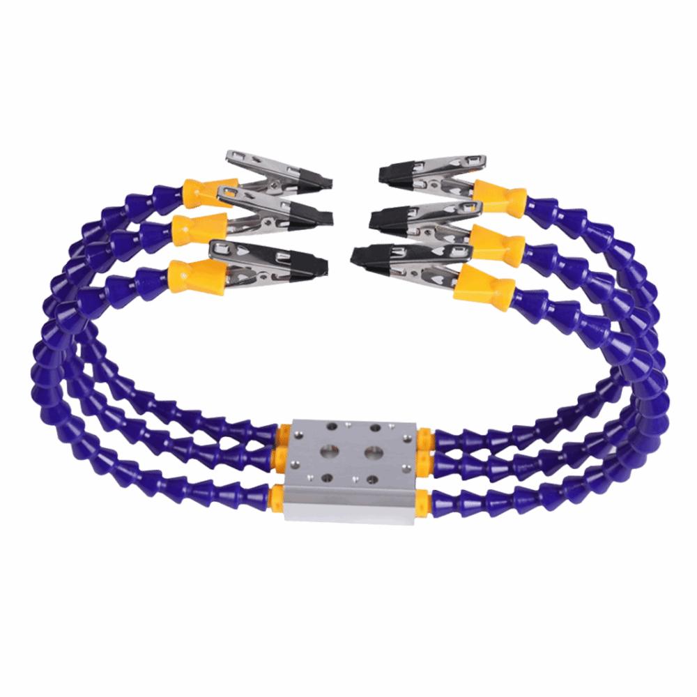 Flexible Arm Soldering Helping Hands Octopus Design Welding Fixture Station Jewelry Making