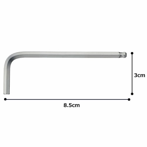 TONE BS-04 Ball Point L-Shaped Wrench, 0.4mm Width