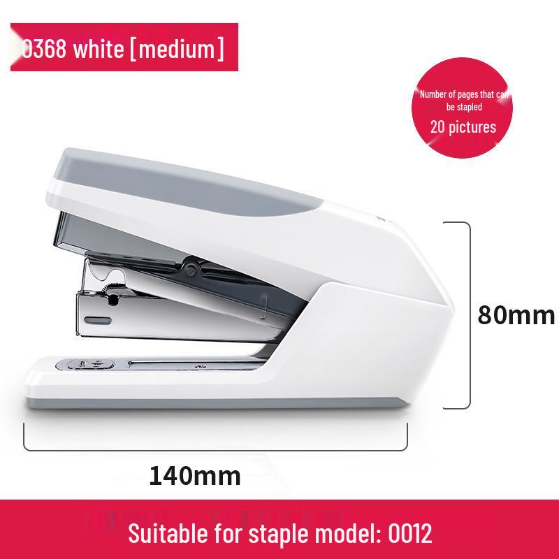 Deli Stationery Student & Office Labor-Saving Stapler, Large & Medium Sizes, Thickened Design