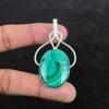 Подвеска из малахита, серебряная подвеска 925 пробы, изящная подвеска, подарок для мамы, подвеска ручной работы, ювелирные изделия из натурального малахита, серебряные ювелирные изделия