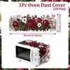 Printed Microwave Oven Dust Cover Floral Dust Protector Mat Microwave Cover  Kitchen Appliance