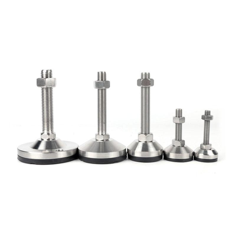 4 шт., нескользящая балансировочная чашка для ног из нержавеющей стали, регулируемая сверхмощная фиксированная ножка для промышленного оборудования, мебели