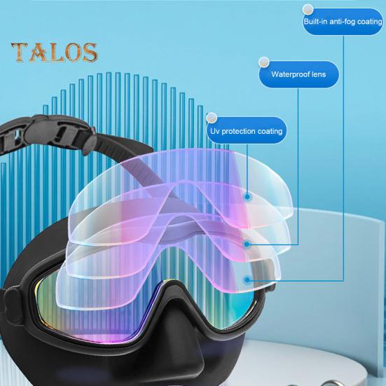 Детские очки для плавания с защитой от запотевания и ультрафиолета, с защитой от запотевания, широкоугольными линзами, непротекаемыми очками для детей от 3 до 15 лет