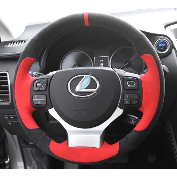 Чехол на руль автомобиля для Lexus Is 200t 250 300 350 F Sport RC 350 CT 200h / NX, обмотка руля из углеродного волокна и кожи