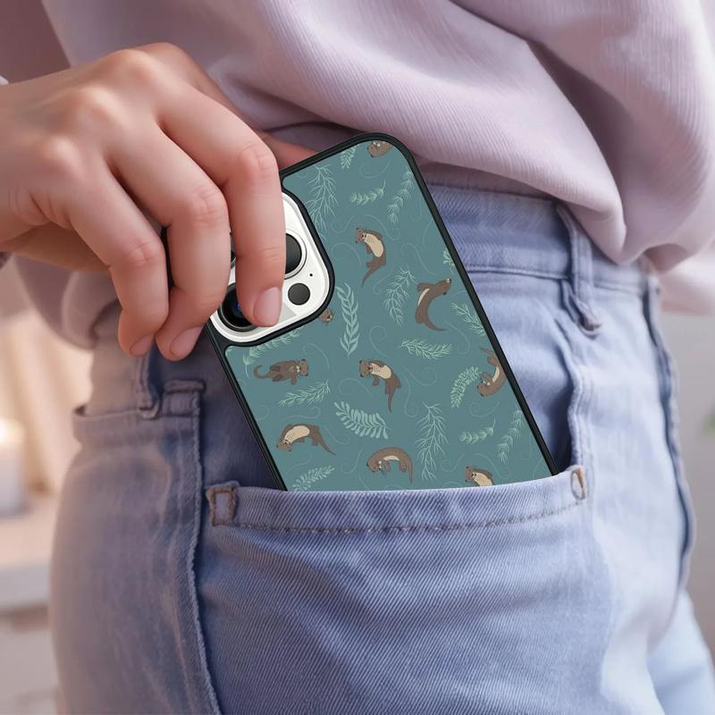 Морская выдра Животное мягкий чехол для телефона для iPhone 17 Air 15 16e 14 13 Pro Max Coque 12 11 Pro Max PLUS