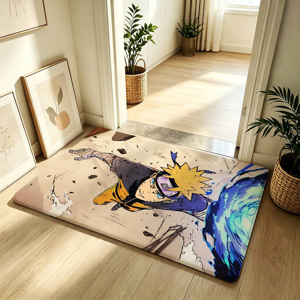 Anme Cool-N-naruto-S Carpet Bathroom Anti-slip Mat Door Mat Home Decoration Mat Entrance Door Mat Scratch-resistant Door Mat