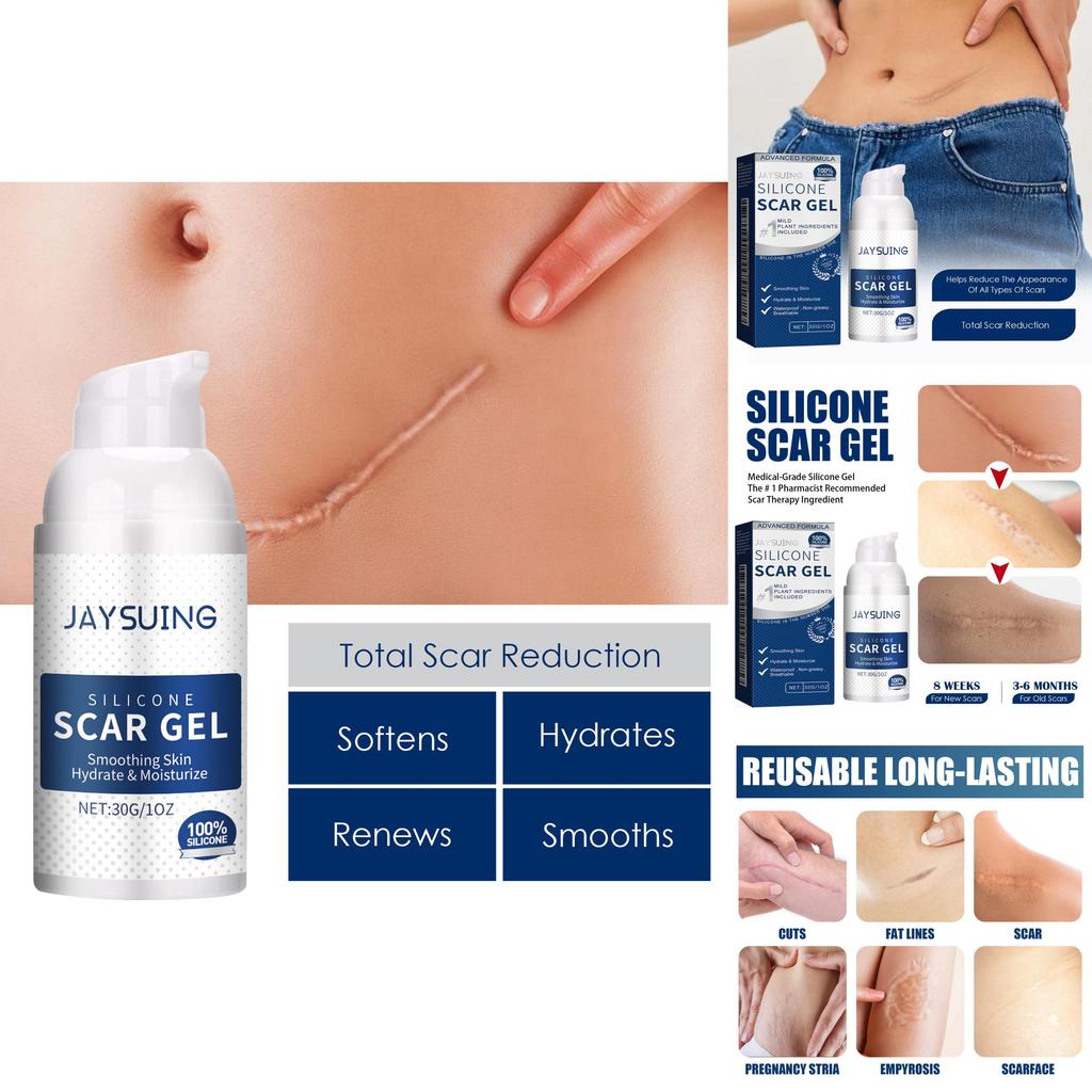 Jaysuing Scar Repair Gel For Fading Pregnancy And Surgical Scars Smooth Nourishing Skin
