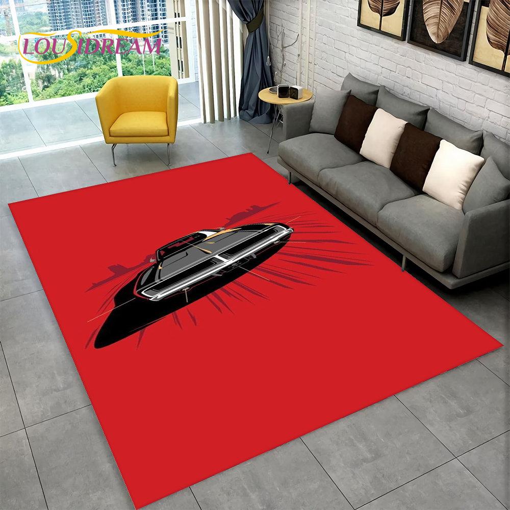 Коврик для гоночных спортивных автомобилей, большой, ковер для дома, гостиной, спальни, дивана, коврика для двери, детский нескользящий коврик для кухни