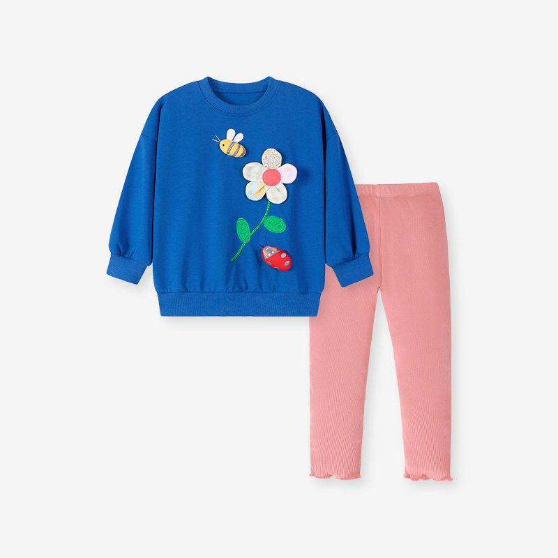Little Maven Cross-Border Export Children's Clothing, New Autumn Girls' Suits, European and American Cartoon Cute Children's Suits