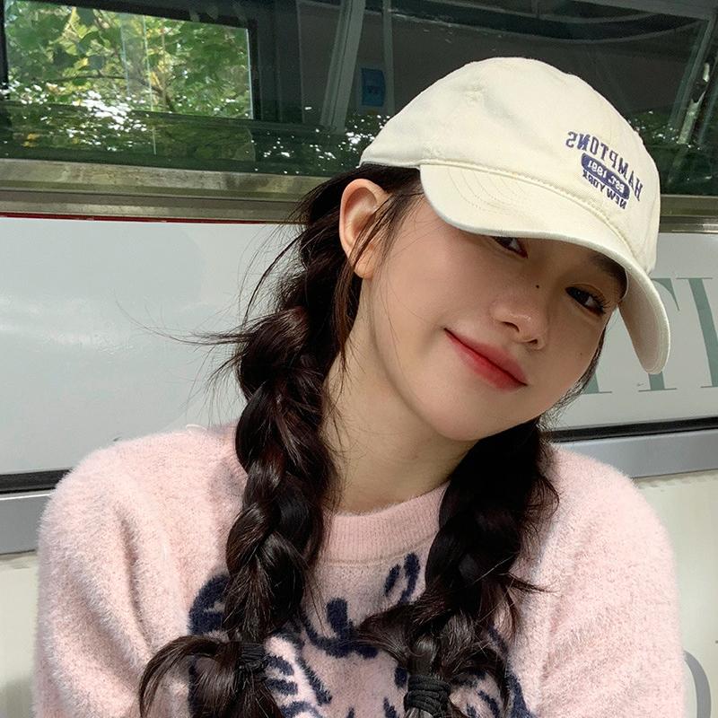 Бейсболка с вышитыми корейскими буквами для женщин и мужчин, мягкая хлопковая регулируемая кепка с козырьком, повседневная однотонная кепка с застежкой-молнией